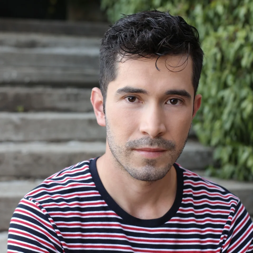 Young ethnic man close up