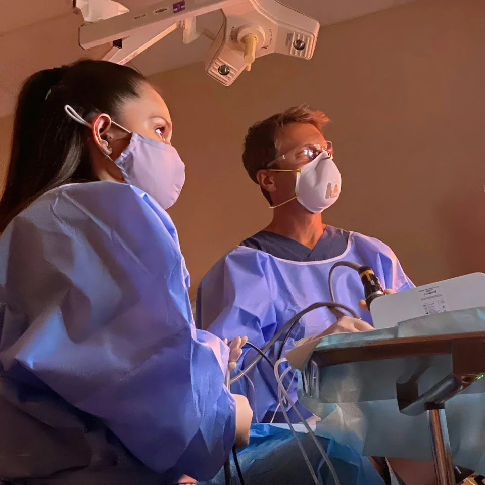 The practice's clinical team at work
